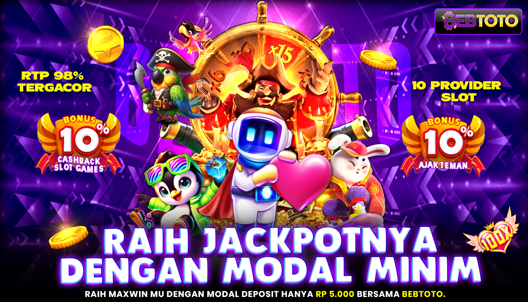 Menangkan Jackpot dengan Modal Minim Hanya di BEBTOTO💸 – Situs Jackpot Terpercaya untuk Semua!